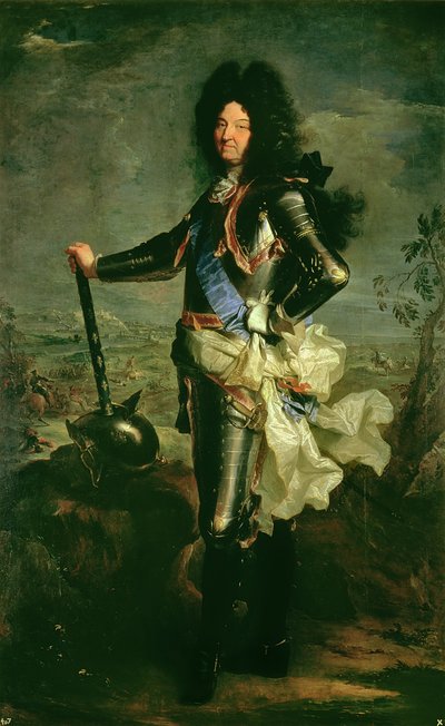 Portret van Lodewijk XIV (1638-1715) door Hyacinthe Francois Rigaud